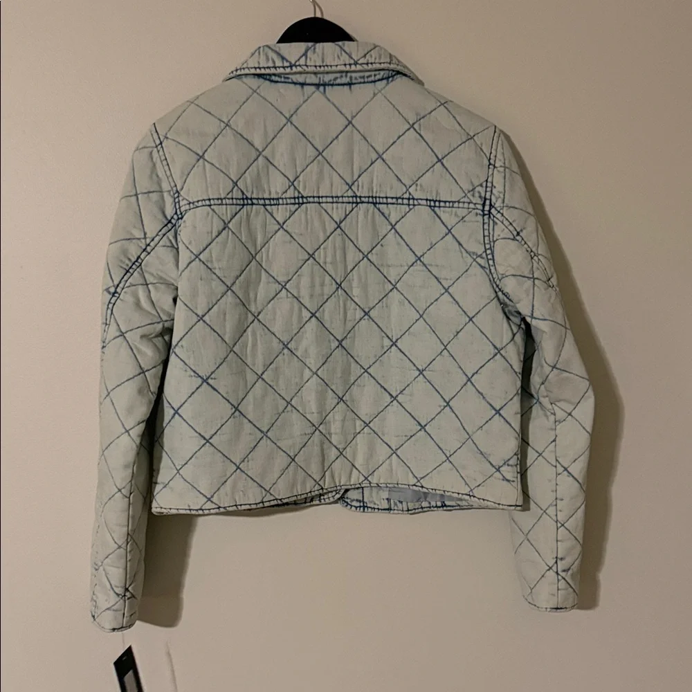 Marc New York Light Blue Quilted Jean Jacket - Picture 2 of 3